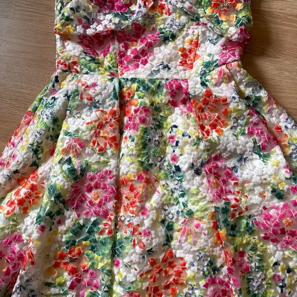 NWT Eve Franco Bow Bustier Floral High Low Formal Dress Prom Wedding 14 - Picture 3 of 3